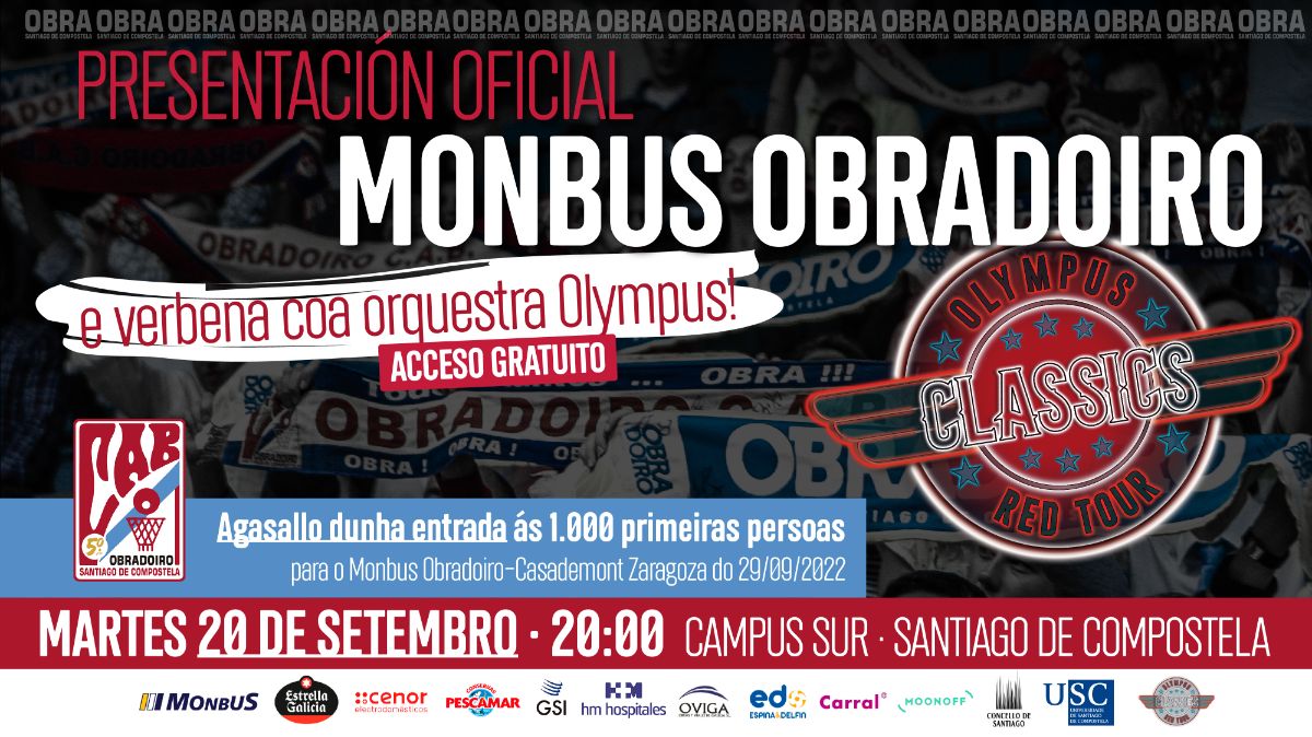 La orquesta Olympus estará en la presentación oficial de Monbus Obradoiro