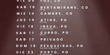 Fechas Agosto de Los Coleguitas de Venezuela 