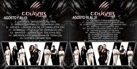 Fechas de agosto de Cougar