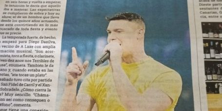 Reportaje de Dieguiño no Diario de Arousa