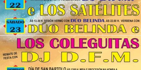 Grandes fiestas de San Bartolo en San Cosme de Barreiros